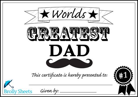 Father Of The Year Certificates Best Professionally Designed Templates