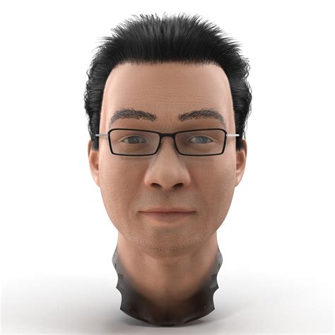 Asian Male Head 3d Model 49 Max Free3d