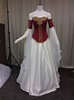 Medieval dress, corset dress, steel boned corset, elven dress ...