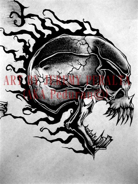 Skull Tattoo Design By Peduran On Deviantart