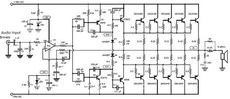 Audio Power Amplifier Circuit Diagram Pdf Elle Circuit
