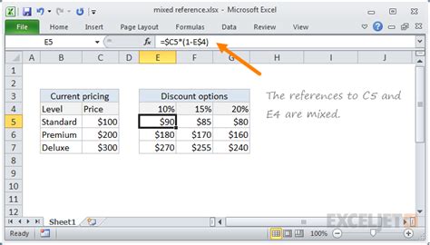 Absolute references, on the other hand, remain constantno matter where they are copied. Excel Mixed reference | Exceljet