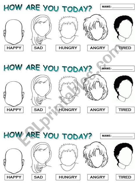 How Are You Today Esl Worksheet By Marciarestu