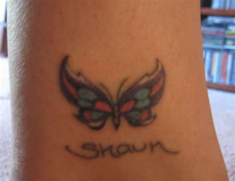 Butterfly And Name Tattoo