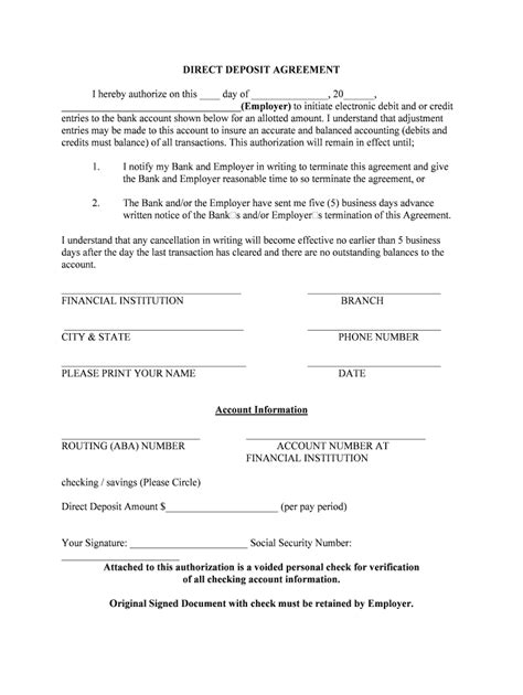 Depositing money into bank accounts may sometimes turn out to be a great trouble due to lack of time. Direct Deposit Form Pdf - Fill Online, Printable, Fillable, Blank | pdfFiller
