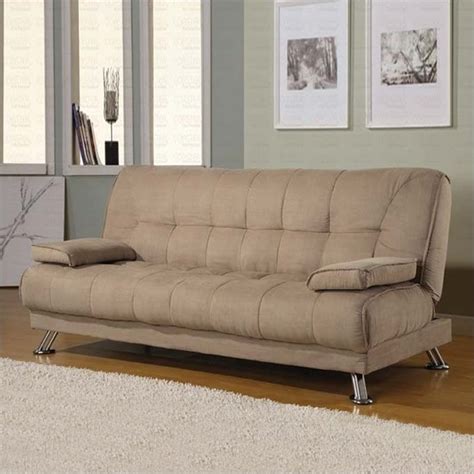 Coaster Tufted Sleeper Sofa In Tan 300147