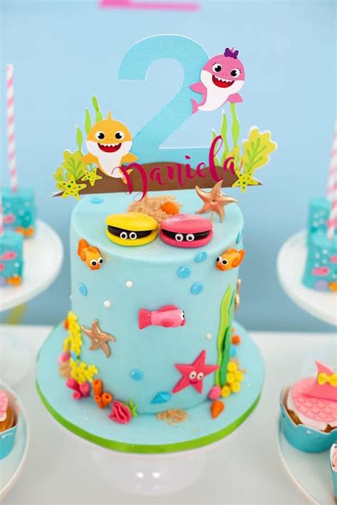 Stunning baby shark party decoration. Kara's Party Ideas Baby Shark Birthday Party | Kara's ...