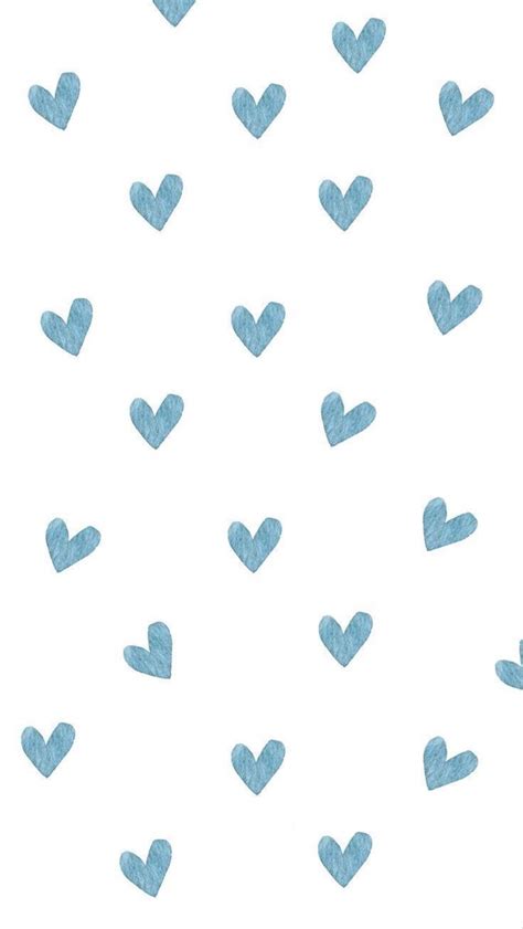 Cute Blue Lovehearts In 2020 Pretty Backgrounds For Iphone Iphone