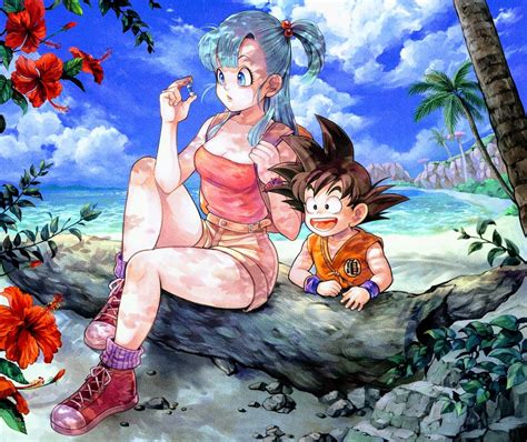 Dragon Ball Bulma And Son Goku Dragonball Hd Wallpaper