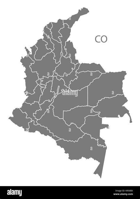 Mapa De Colombia Y Sus Regiones Imágenes De Stock En Blanco Y Negro Alamy