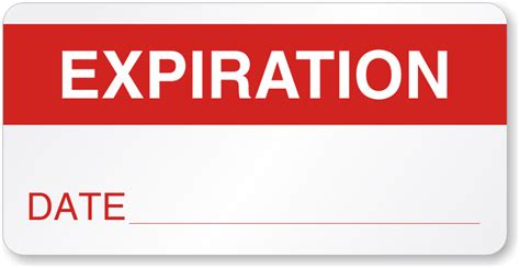 Expiration Date Labels png image