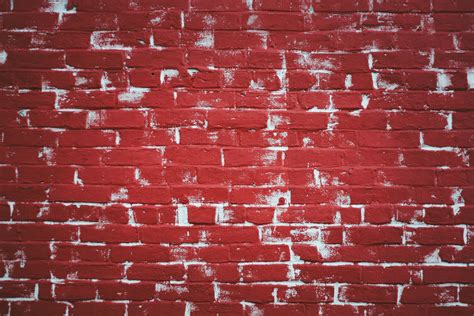 Red Wall Bricks Wall Brick Paint Hd Wallpaper Wallpaper Flare