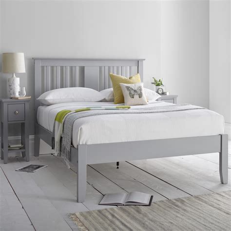 Malmo Grey Wooden Double4ft6 Bed Frame Etsy Uk