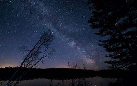 Wallpaper Park Wood Travel Blue Light Summer Camp Sky Moon