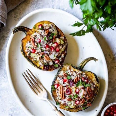 Roasted Vegan Stuffed Acorn Squash Foolproof Living