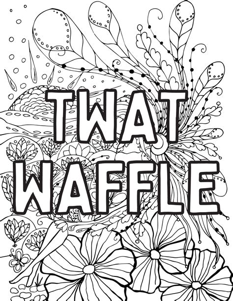 Free Printable Swear Word Coloring Pages For Adults Creativitycolor