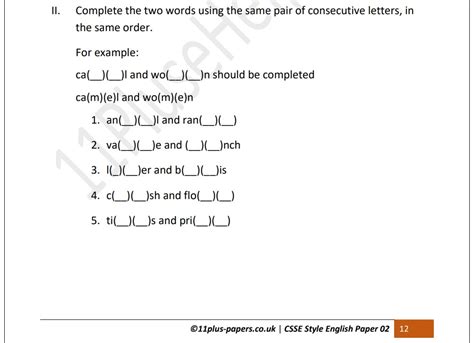 Csse Style English Paper 2 Best 11 Plus Online Practice Exams11