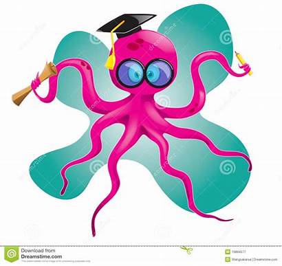 Octopus Doctor Toga Smart Teacher Holding Royalty