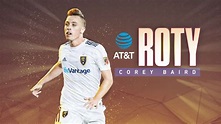 Real Salt Lake's Corey Baird wins 2018 AT&T MLS Rookie of the Year ...