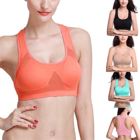 Professional Absorb Sweat Top Athletic Running Sports Bra Gym Fitness