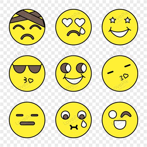 Gambar Emoji Ekspresi Wajah Png Dengan Background Transparan Unduh Gratis Di