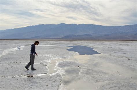 Salt Flats At Death Valley National Park Ever In Transit