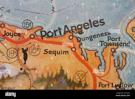 Port Angeles Washington Map Hi Res Stock Photography And Images Alamy