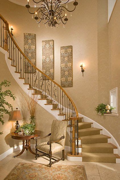 How To Decorate A Curved Wall Staircase Leadersrooms