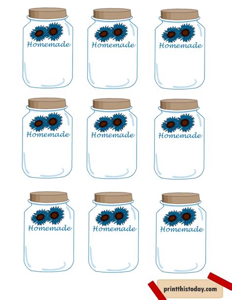 Free Printable Jar Labels For Home Canning Free Printable Canning Jar