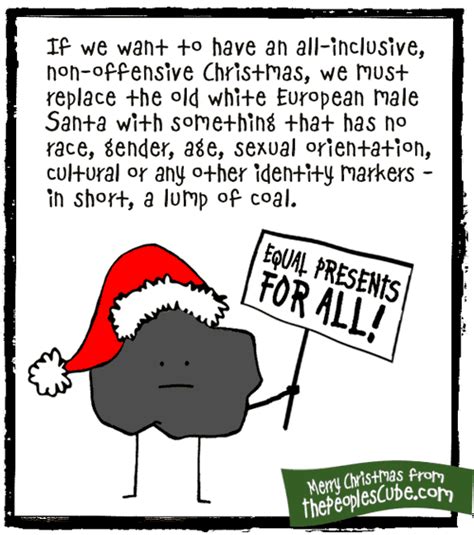 Santa Coal For Non Offensive Christmas And Equal Presents