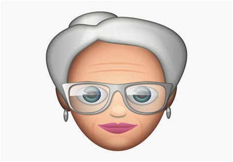 Old Woman Emoji Hd Png Download Kindpng