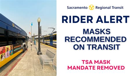 Masks Recommended On Public Transit Sacramento Regional Transit District