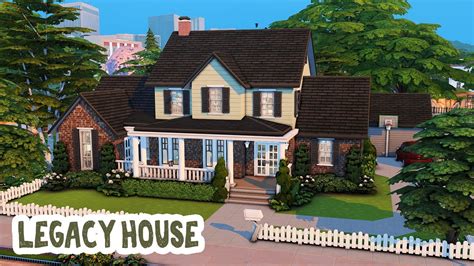 Legacy Challenge House 🏡 The Sims 4 Speed Build Youtube