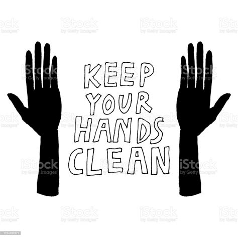 Keep Your Hands Clean Sign Stock Illustration Download Image Now