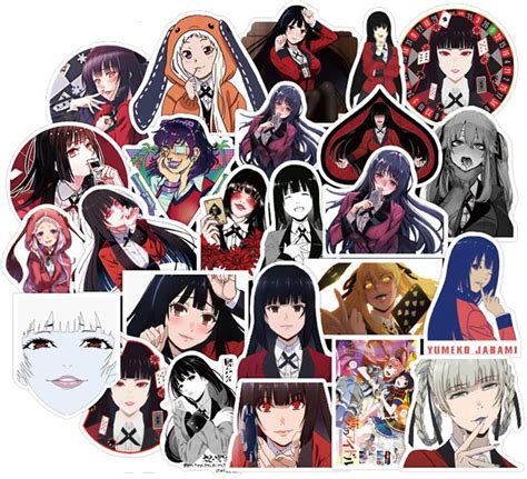 Kakegurui Stickers For Laptop And Computer 50 Pcs Anime