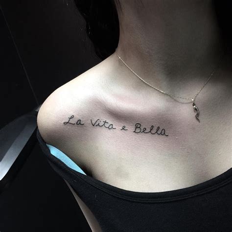 60 collarbone quote tattoos that are as meaningful as they are sexy collar bone tattoo quotes