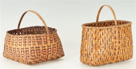Lot 625 3 Native American Cherokee Rivercane Baskets Case Auctions