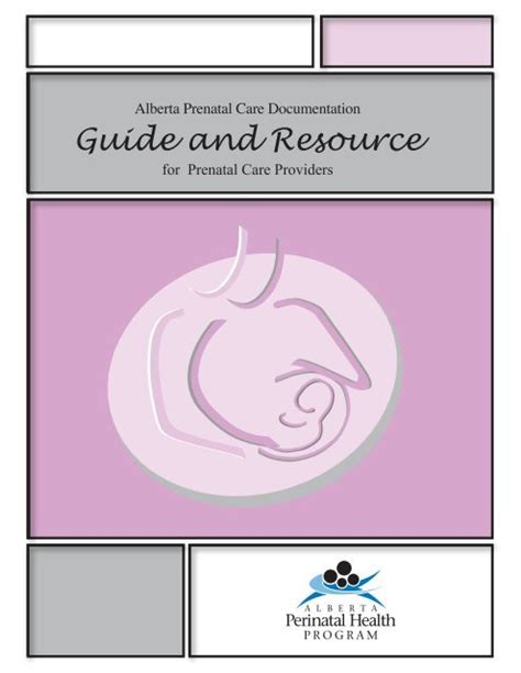 Alberta Prenatal Care Documentation Guide And Resource