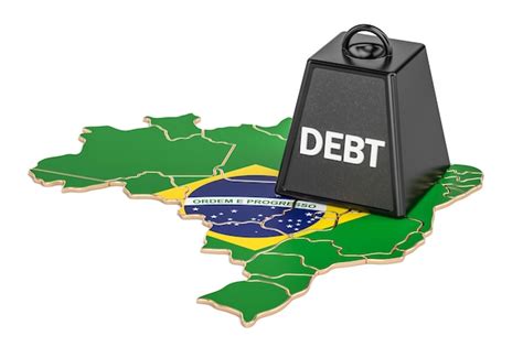 premium photo brazilian national debt or budget deficit financial crisis concept 3d rendering