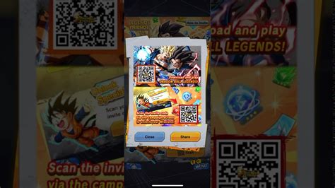 Maybe you would like to learn more about one of these? LEGENDS FRIENDS - DRAGON BALL LEGENDS Code scan only for the new players - YouTube