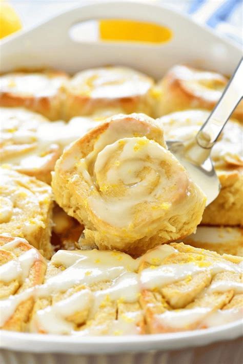 Sticky Lemon Rolls With Lemon Cream Cheese Glaze Life In The Lofthouse