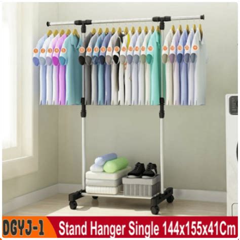 Jual Gantungan Baju Tiang Stand Hanger Single Kode Big Single Pth