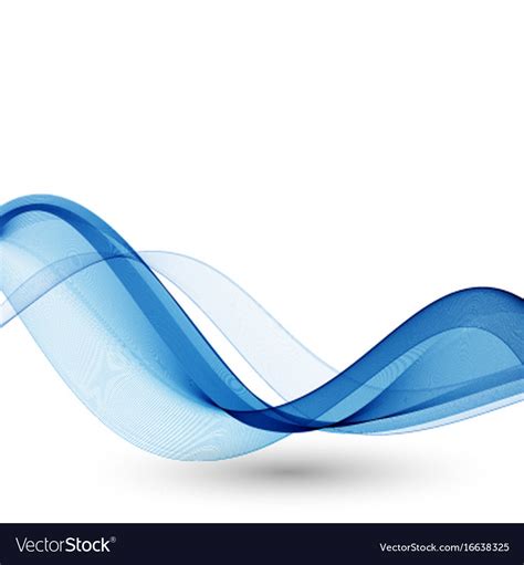 Abstract Color Wave Blue Wave Royalty Free Vector Image