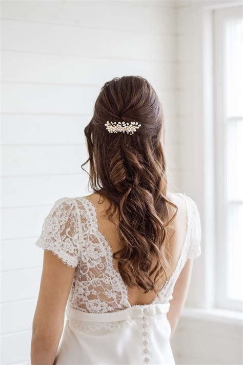 Alyssum Pearl Wedding Hair Comb Victoria Millesime