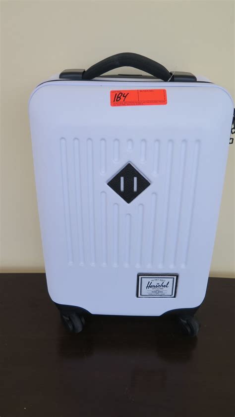 White Herschel Rolling Carry On Case 21 H Oahu Auctions