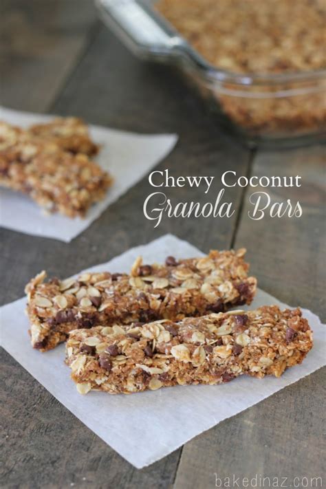 Sugar free granola bars recipe diabetic oats maple; Chewy Coconut Granola Bars | Baked in AZ