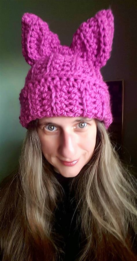 women s pussy hat hot pink pussy hatpussy hat pussy cat etsy