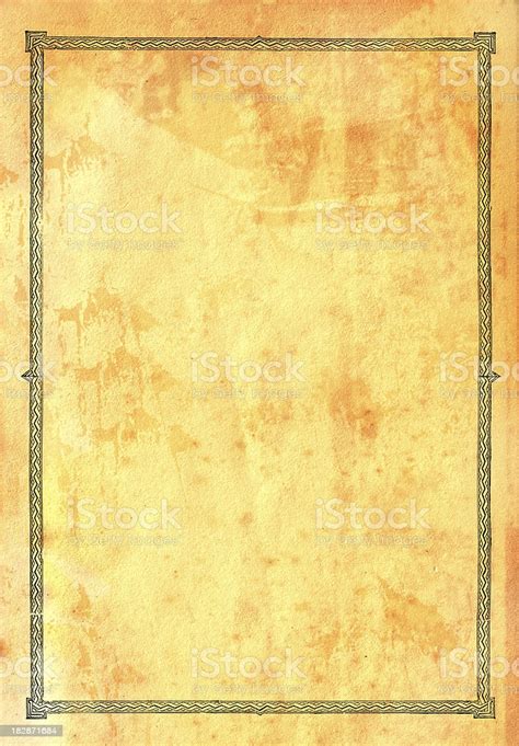 Old Paper Ornate Border Stock Photo Download Image Now