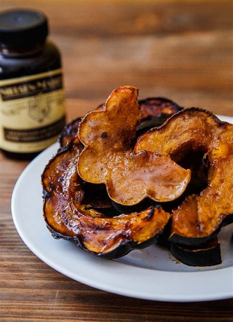 Make this dessert for thanksgiving and your guests will feel like they just stepped into a french bistro in paris. Roasted Acorn Squash with Vanilla and Brown Sugar # ...