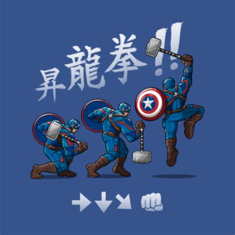 Captain Shoryuken Captain America Mug Teepublic